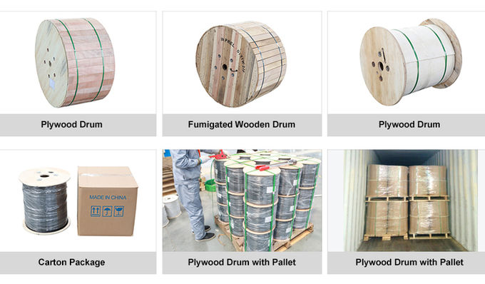 GYTS, GYFTY GJYXCH, GYXTW, ADSS, câbles optiques extérieurs d'intérieur 4 de fibre de câble d'interface de FTTH