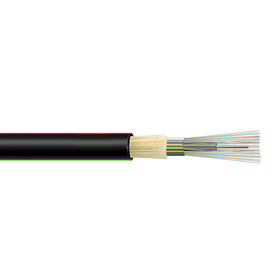 Mode unitaire extérieur G652D FRP 12 24 48 câble optique GYFTY de fibre de 96 noyaux