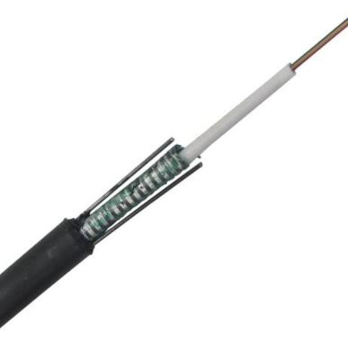 Écrasez le câble optique extérieur de fibre du noyau GYXTW de la flexibilité 2-48 de résistance