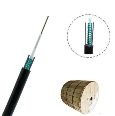 Câble optique blindé de fibre d'uni-tube de fibre optique aérien extérieur de câble du mode unitaire GYXTW