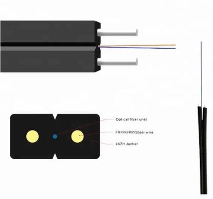 Câble optique en acier unimodal de fibre de porteur central de FTTH FRPKFRP