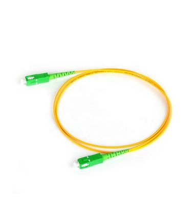 Corde de correction optique recto unitaire de fibre de 3M SC/APC de mode de la mise en réseau FTTH