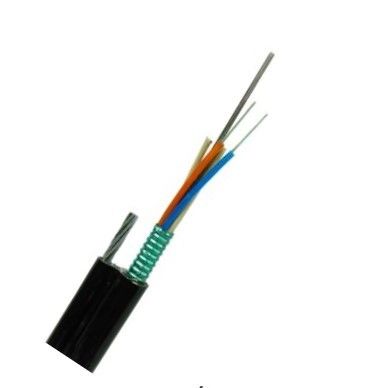 Câble extérieur de fibre de mode unitaire du schéma 8 de câble optique de fibre de noyau de GYTC8S 24