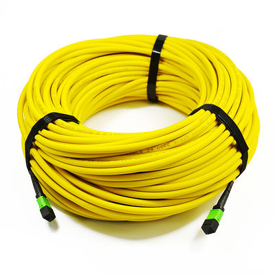 12 câble unimodal de correction de fibre de la fibre 9/125 OS2 MTP MPO