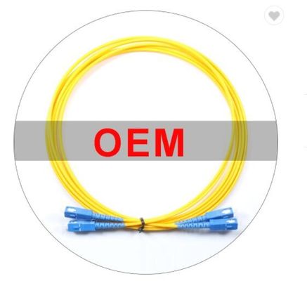 OM1 corde de correction optique recto de fibre du duplex G652D 3m LSZH