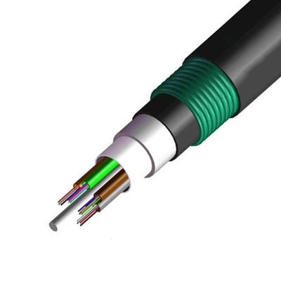 Câble optique extérieur blindé 12 de la fibre GYTA53 24 36 48 72 192 mode unitaire de 144 noyaux