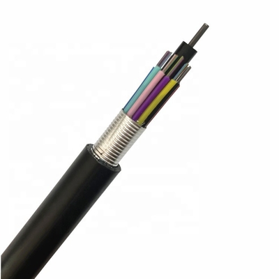 Noyau de fibre optique extérieur du câble GYTS 2-144 de souterrain de PE de G652D anti
