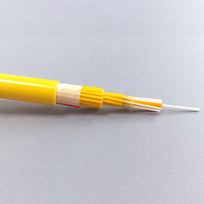 LSZH d'intérieur Aramid bavardent le câble optique GJPFJH 4 de fibre de la force G652D noyaux 6 8 12 24 48