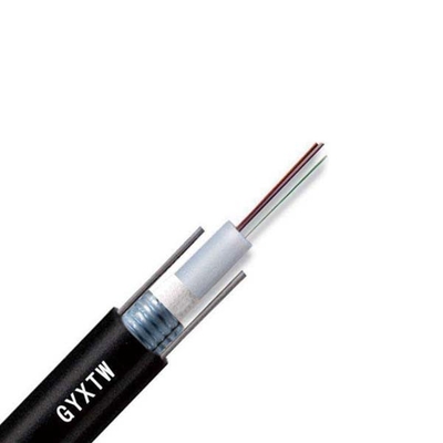 Noyau de fibre optique blindé du câble 4 de soutien de mode unitaire de GYXTW
