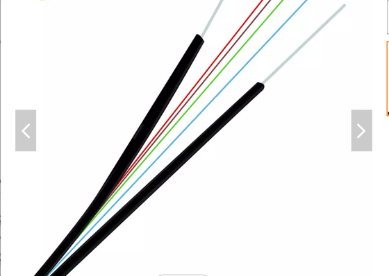Câble de fibre de baisse du noyau G657A FTTH du noyau 2 de la veste 1 du câble d'interface de GJXH FTTH LSZH