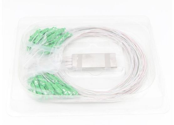 Diviseur optique de PLC de fibre de connecteur de Sc UPC RPA de FTTH 1x2 1x4 1x8 1x16
