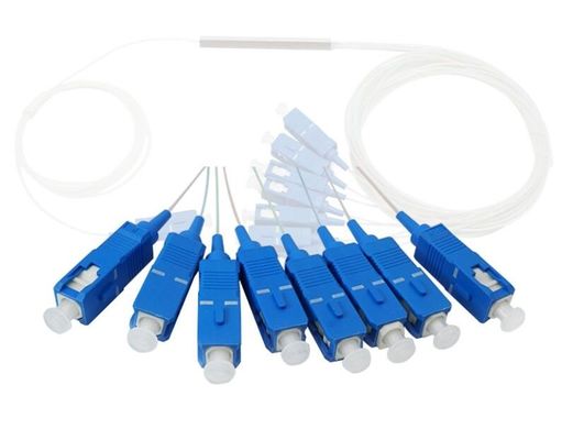 Diviseur optique de PLC de fibre de connecteur de Sc UPC RPA de FTTH 1x2 1x4 1x8 1x16