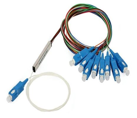 Diviseur optique de PLC de fibre de connecteur de Sc UPC RPA de FTTH 1x2 1x4 1x8 1x16