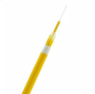 Câble optique tendu de fibre de 48 de noyau du tampon OM3 BOC millimètres d'évasion