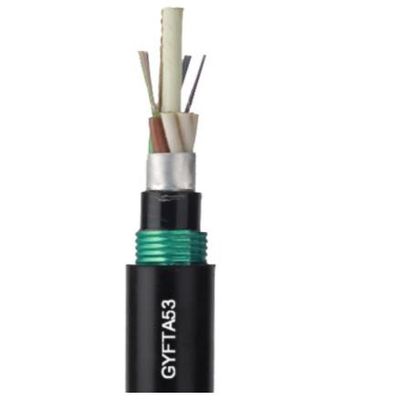 Câble optique en acier blindé enterré direct GYTA53 de fibre de bande de souterrain unimodal extérieur