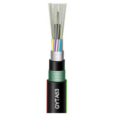 Câble optique enterré direct de la fibre GYTA53