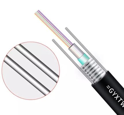 GYXTW 2 4 6 8 câble optique extérieur d'intérieur de fibre de 12 noyaux