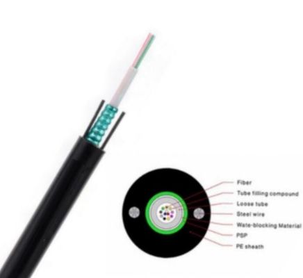 Câble optique blindé de fibre de mode unitaire d'Uni-tube de GYXTW