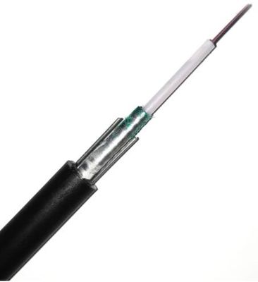 Câble optique aérien de fibre du fil d'acier GYXTW FTTH de G657A G652D