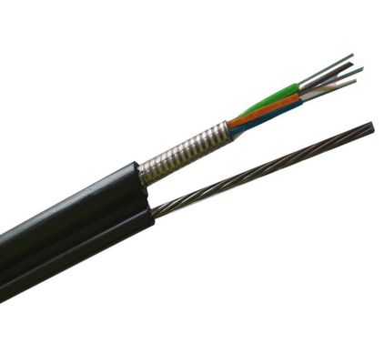 Câble optique extérieur de fibre du tube GYXTW 4 du noyau 8 de noyau blindé central du noyau 12