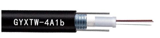 Câble à fibres optiques à plusieurs modes de fonctionnement extérieur blindé de 4 noyaux de GYXTW 4A1B