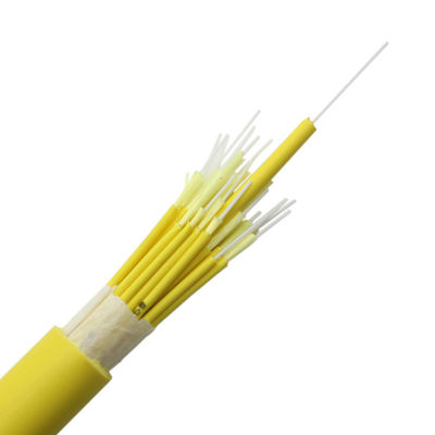 Câble optique de fibre de mode unitaire de noyau de l'évasion 24 de PVC LSZH du SM G657A1 de GJBFJH