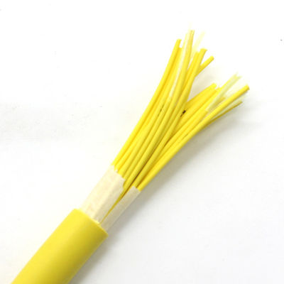 Câble optique de fibre de mode unitaire de noyau de l'évasion 24 de PVC LSZH du SM G657A1 de GJBFJH