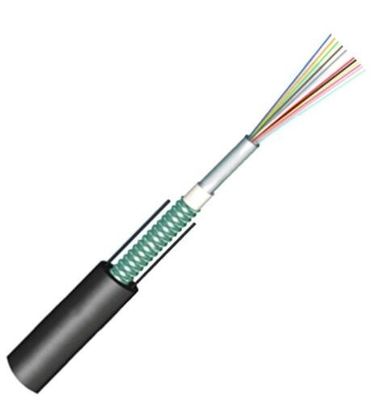 Câble Lumière-blindé unitaire du mode 2-12cores Unitube de câble optique de fibre de GYXTW