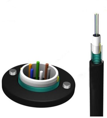 Câble Lumière-blindé unitaire du mode 2-12cores Unitube de câble optique de fibre de GYXTW