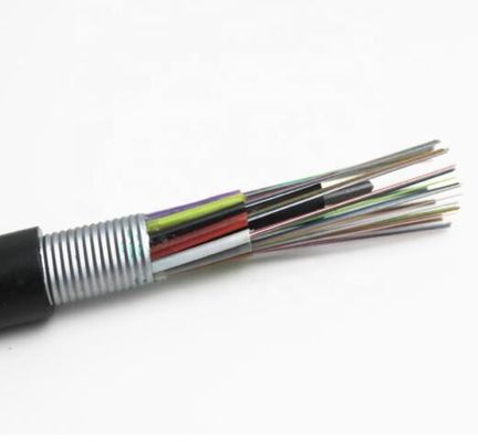 Câble optique blindé unimodal GYTA 12 de fibre du conduit extérieur G652d 24 noyaux 36 48 72