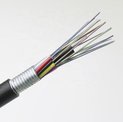 Câble optique blindé unimodal GYTA 12 de fibre du conduit extérieur G652d 24 noyaux 36 48 72