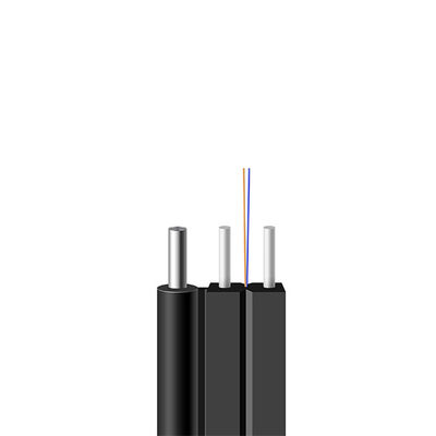 G657A1 1 2 4 câble aérien autosuffisant du noyau FTTH FTTX