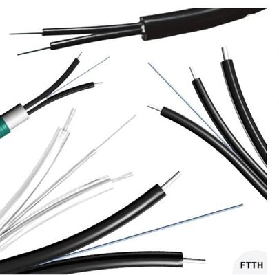 Câble optique en acier unimodal de fibre de porteur central de FTTH FRPKFRP