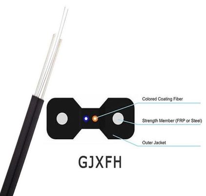 Le noyau 4 du mode unitaire 2 creusent le câble optique d'intérieur de fibre du schéma 8 de FTTH