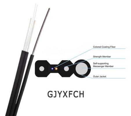 Le noyau 4 du mode unitaire 2 creusent le câble optique d'intérieur de fibre du schéma 8 de FTTH