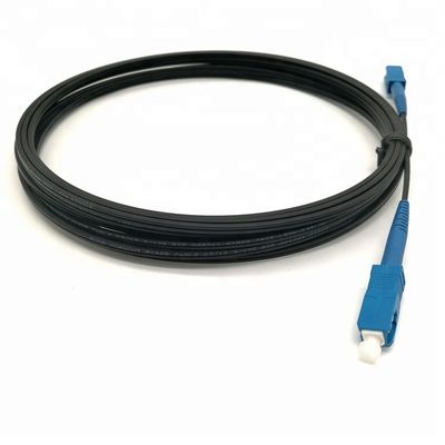 1 Sc du noyau FTTH interface la corde de correction optique de fibre de câble