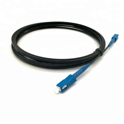 1 Sc du noyau FTTH interface la corde de correction optique de fibre de câble