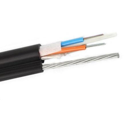 Câble optique aérien autosuffisant non métallique de fibre du schéma 8 de GYFTC8Y