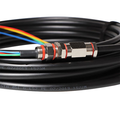 4 pré terminés creusent le tresse imperméable de câble optique de fibre de FOC