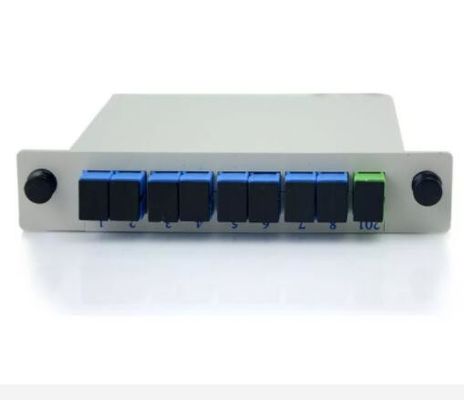 Diviseur optique de PLC de fibre de 1*8 SCUPC RPA avec le type d'insertion
