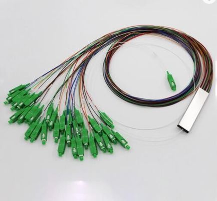Sc RPA 1 a entré 8 le diviseur optique en acier de PLC de fibre de tube de la sortie 1x8