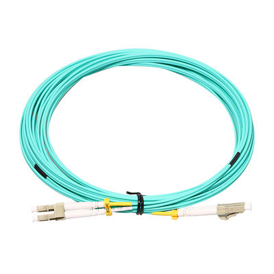 OM4 à plusieurs modes de fonctionnement duplex 2 mètre 50/125 corde de correction optique de fibre de LC