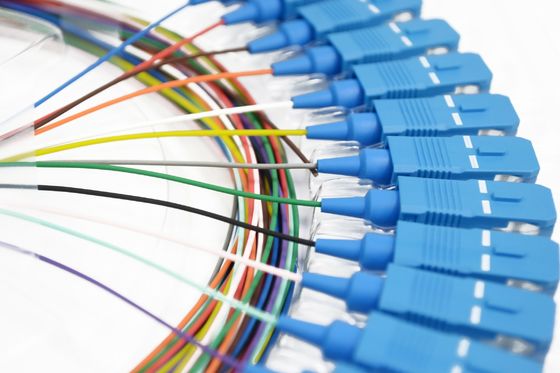 Sc RPA UPC 8 de FOC LC tresse de fibre de ruban de 12 couleurs