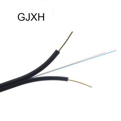 Câble optique plat extérieur d'intérieur de fibre du noyau FTTH de GJYXFCH 2
