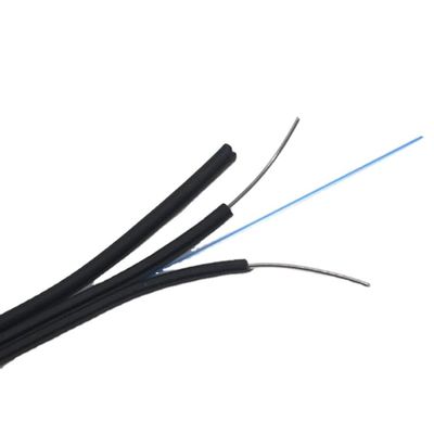 Câble optique plat extérieur d'intérieur de fibre du noyau FTTH de GJYXFCH 2