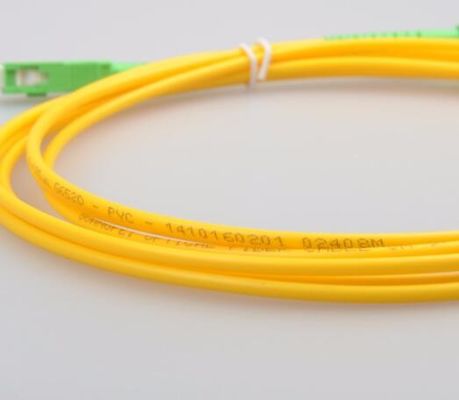 SC/APC au câble optique recto de fibre du mode unitaire LSZH de SC/APC