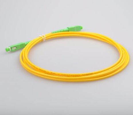 SC/APC au câble optique recto de fibre du mode unitaire LSZH de SC/APC