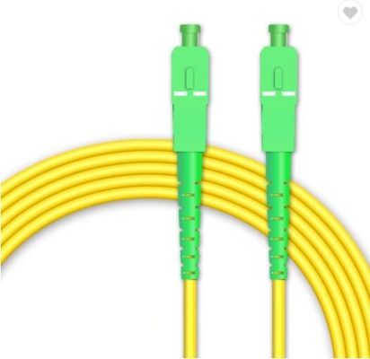 SC/APC au câble optique recto de fibre du mode unitaire LSZH de SC/APC