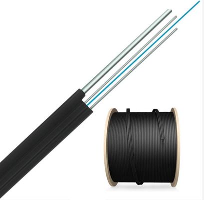 Câble optique d'intérieur de fibre du schéma 8 aériens autosuffisants FTTH