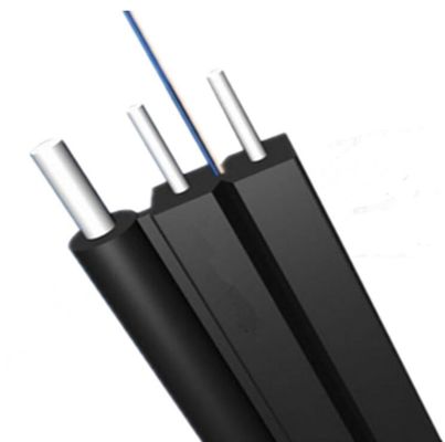 Câble optique d'intérieur de fibre du schéma 8 aériens autosuffisants FTTH
